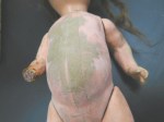 antique chalkware brunette body